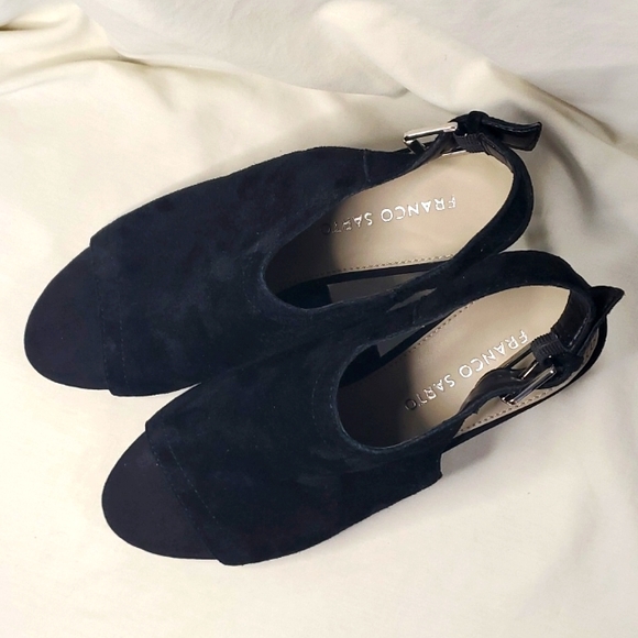 Black Franco Sarto Slingback Size 7 (Reiki Cleansed And Infused) - Picture 5 of 6